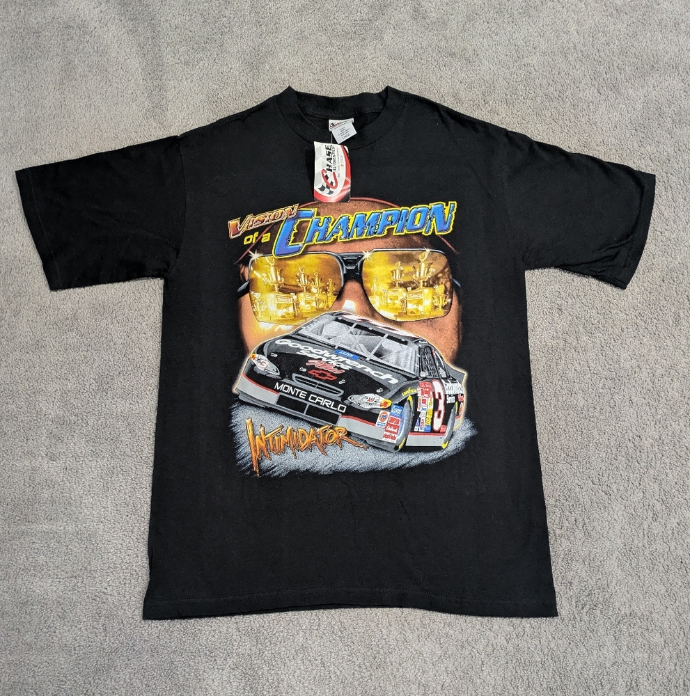 NWT Vintage 2001 Dale Earnhardt Sr Intimidator T Shirt Chase Authentic Sz Lg